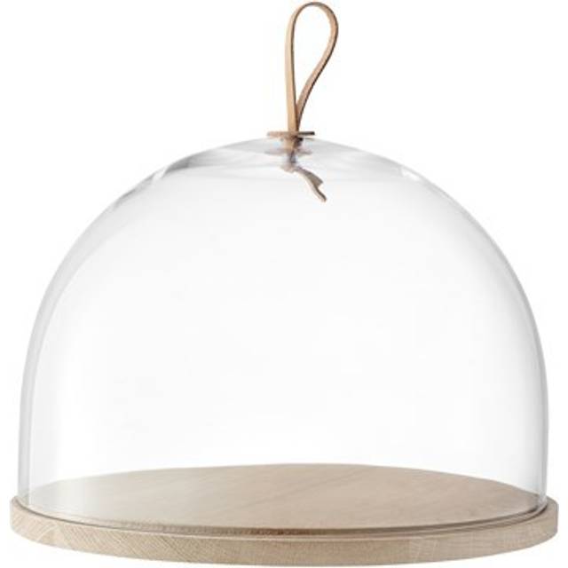 LSA Ivalo Dome & Ash Base - clear, wood - dia:32cm