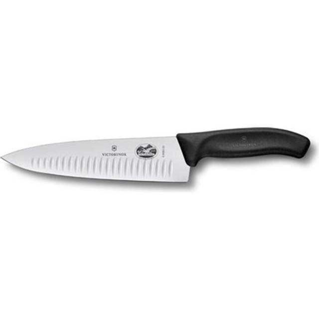 Victorinox, Swiss Classic, Profi Tranchiermesser, Extra Scharfe Klinge, gerader Schliff, 20 cm, Robuster Kunststoffgriff, Rostfreier Stahl, schwarz