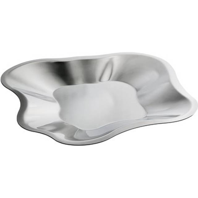 Iittala Alvar Aalto rostfritt fat litet (358 mm) - Silverfärgad