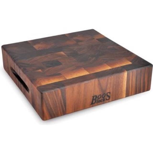 Boos Blocks Black Walnut Chopping Block 46x46x7.5 cm - Walnut End Grain