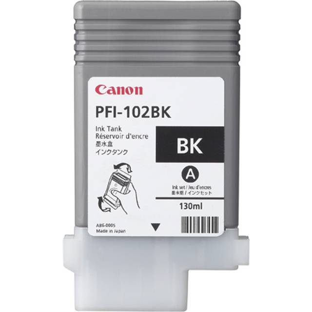 Canon PFI102BK Black Standard Capacity Ink Cartridge 130ml - 0895B001
