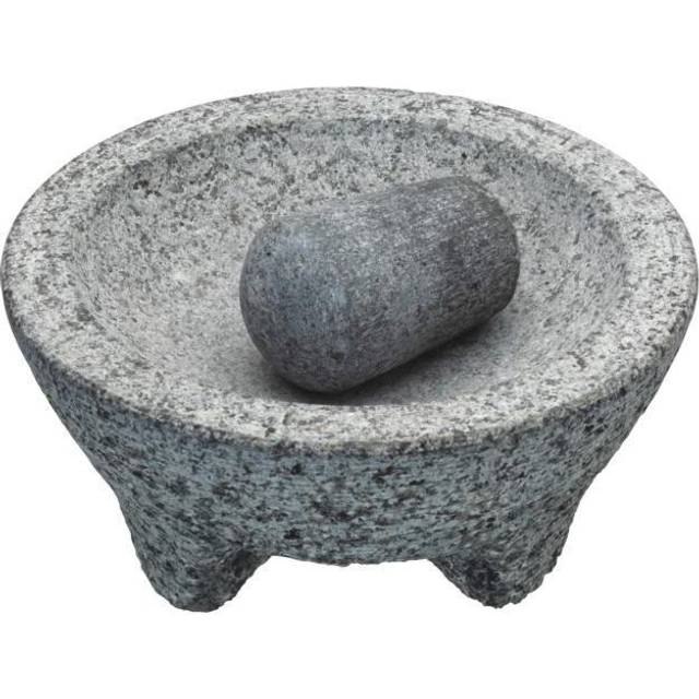 KitchenCraft World of Flavours Granite Mortar and Pestle - Grey
