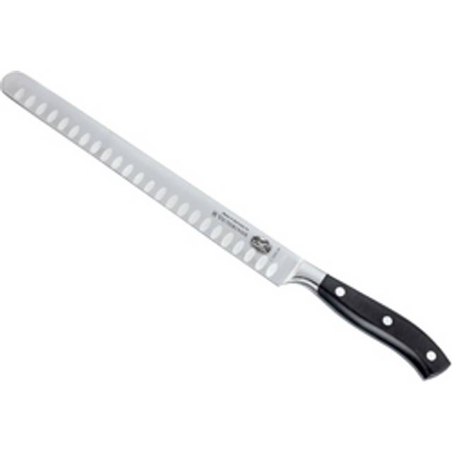 Victorinox, Grand Maître, Profi Schinkenmesser, Extra Scharfe Klinge, Kullenschliff, 26 cm, Robuster Kunststoffgriff, Rostfreier Stahl, schwarz