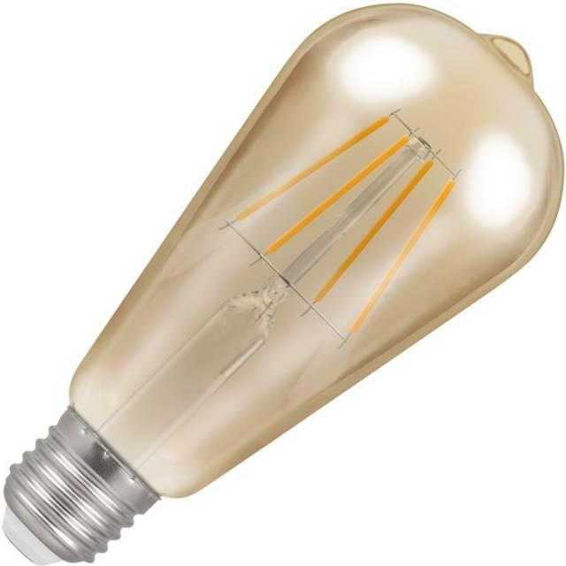 Crompton LED ST64 Filament Antique 5W Dimmable 2200K ES-E27 - CROM4238