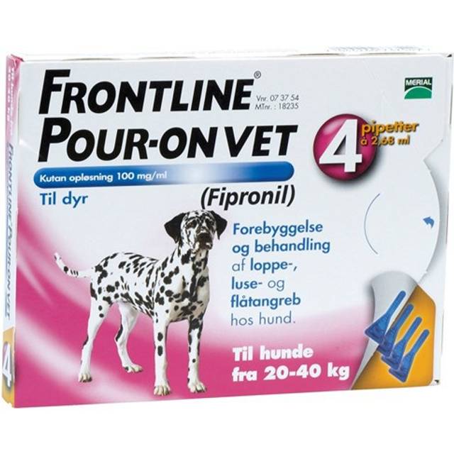 Frontline vet., spot-on, lösning 100 mg/ml Boehringer Ingelheim Animal Health 4 x 2,68 milliliter