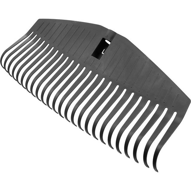 Fiskars verktygshuvud till lövräfsa 25 pinnar, Kan anslutas till Fiskars Solid skaft, Bredd: 51,1 cm, Plastpinnar, Svart, L, Solid, 1014915