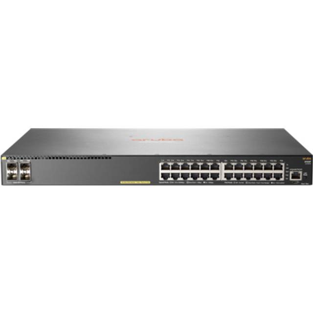 HPE Aruba 2930F 24G PoE+ 4SFP - switch - 24 ports - Managed - rack-mountable