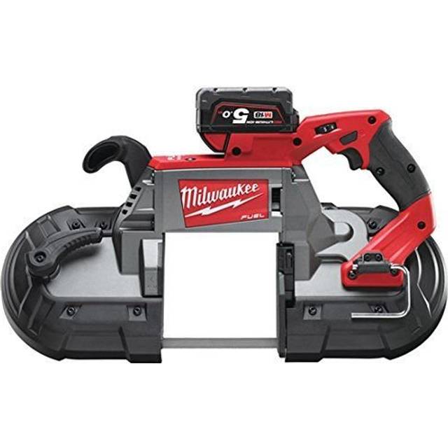 Milwaukee M18CBS125-502C M18 FUEL 18V Deep Cut Band Saw Kit - 2x 5Ah Batteries Charger and Case