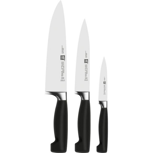 Zwilling Zwilling Four star knife set 3 pieces Black-stainless steel