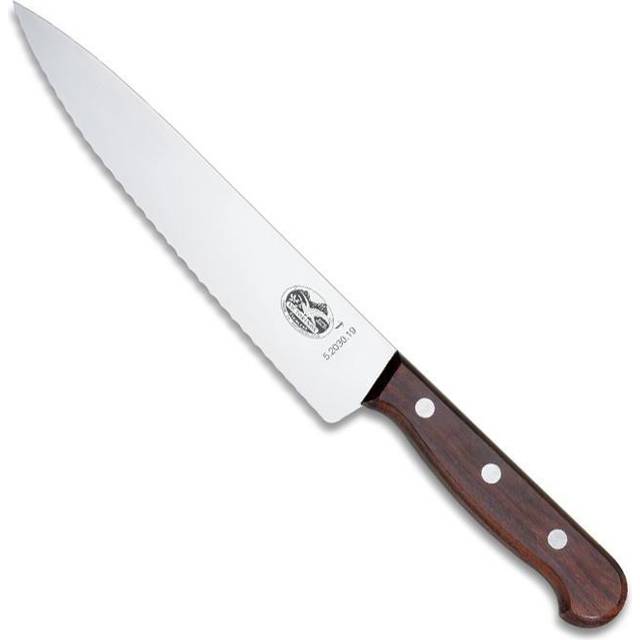 Victorinox Wood 22cm Chefs Knife with Serrated Edge (5203022)