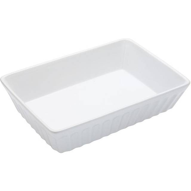 KitchenCraft World of Flavours Italian Lasagne Roasting Dish, 30cm - White