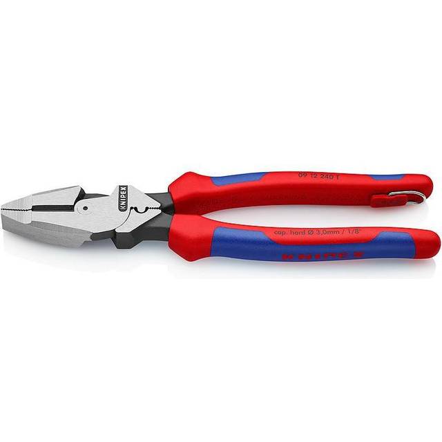 Knipex 09 12 240 T American Style Lineman's Pliers Tether Attachment Point 240mm