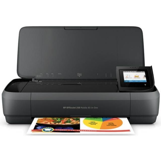 HP OfficeJet 250 mobil Allt-i-ett A4 bläckstråleskrivare med WiFi (3 i 1) [4,5kg✔️]