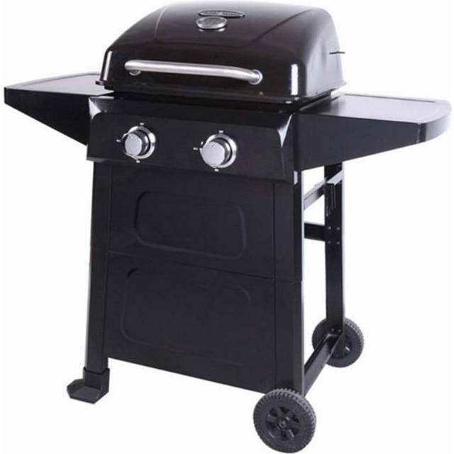 Lifestyle Appliances Cuba 2 Burner Gas BBQ with Side Shelves, Black