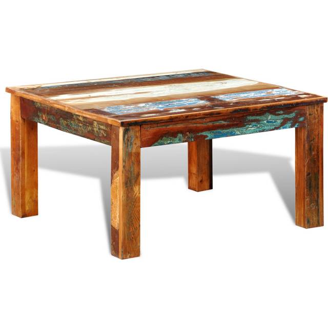 vidaXL Coffee Table Square Reclaimed Wood - Brown