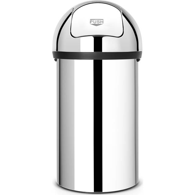 Brabantia 60 Litre Push Bin - Brilliant Steel (60L)