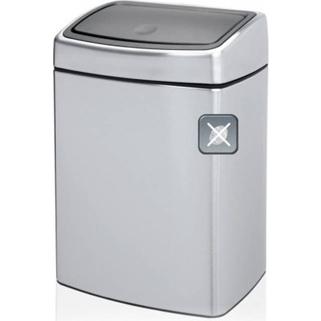 Brabantia 10L Touch Bin - Brilliant steel, Silver