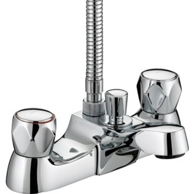 Club Deck Mounted Bath Tap - Chrome (9.8cm)
