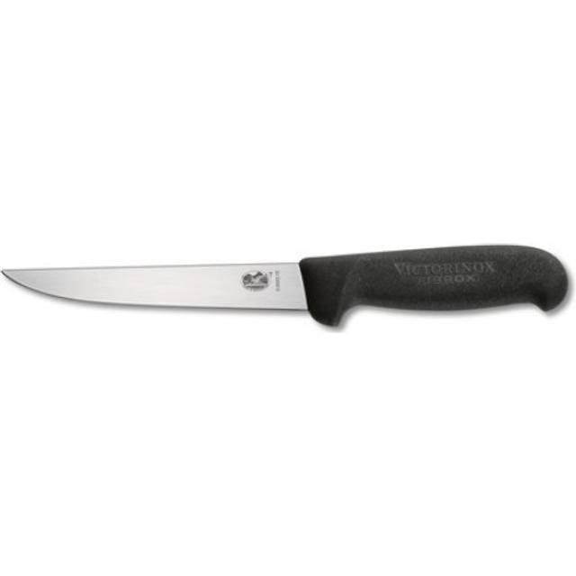 Victorinox Fibrox 12cm Boning Knife Curved Edge Wide Blade (5630312)
