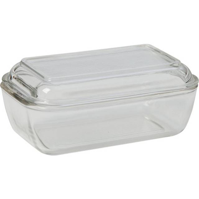 Luminarc Cow Butter Dish, 17cm, Clear