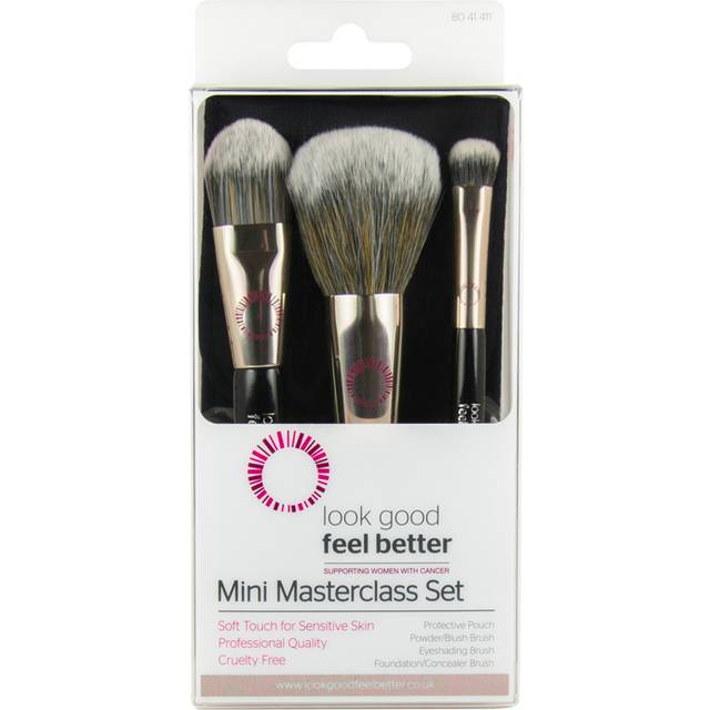 Look Good Feel Better Travel Size Soft 3pc Makeup Brush Set