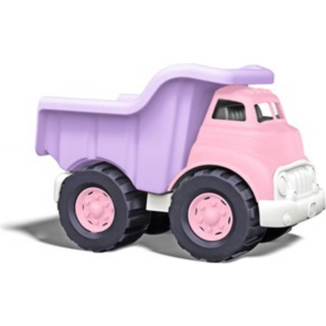 Bigjigs Toys Green Toys Dumper Truck With Workable Dumper- Plink/ Purple, Pink