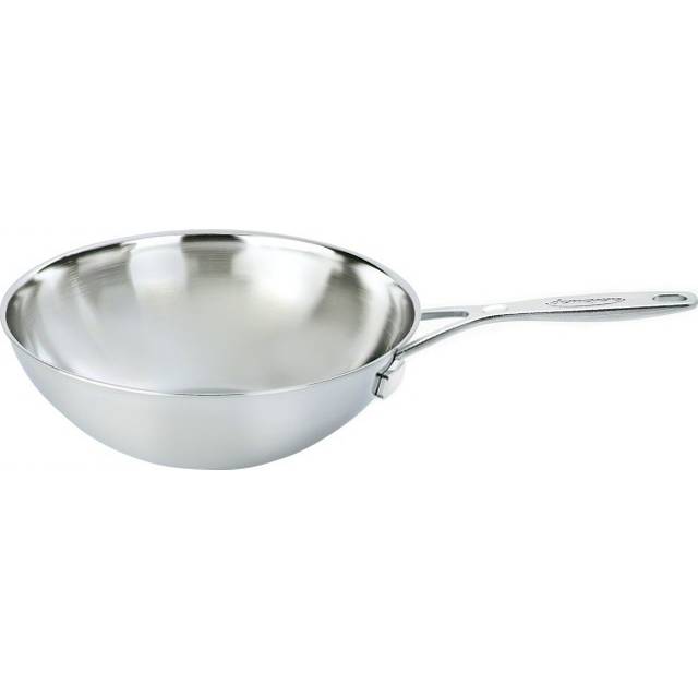 Demeyere Industry 5 wokpanna rostfritt stål 5-ply Ø30 cm - Silverfärgad