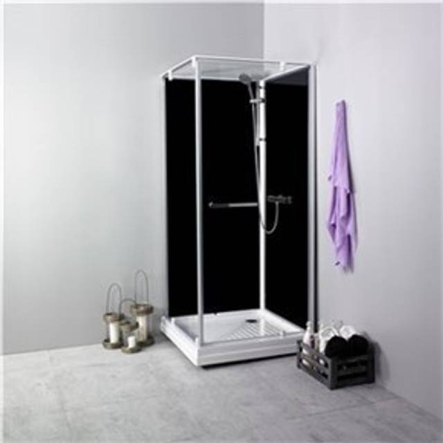 Noro Ocean Duschkabin 80C Svarta bakglas