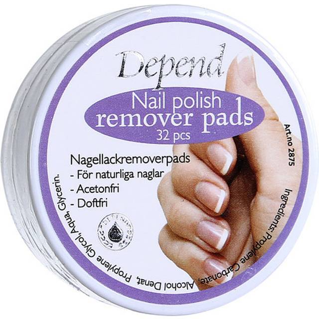 Depend O2 Nail Polish Remover Pads 32 st