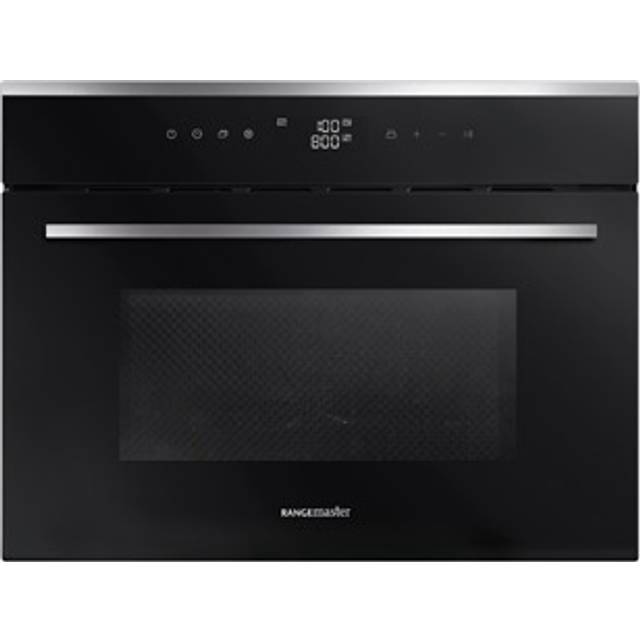 Rangemaster RMB45MCBL/SS - Black Built-in Microwave Combi Oven