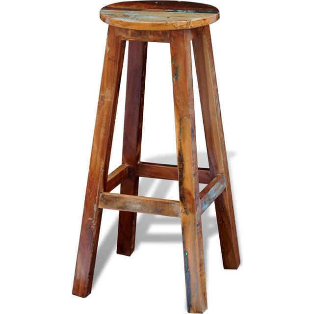 vidaXL Bar Stool Solid Reclaimed Wood - Brown