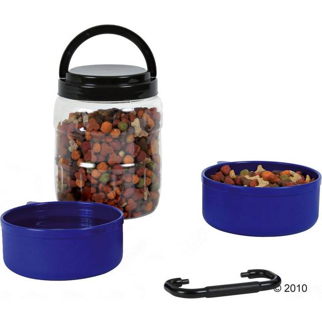 Trixie Food Container Travel Set + 2 Bowls - 3-piece set