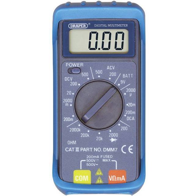Draper 52320 Pocket Digital Multimeter, 500V, AC/DC - 52320