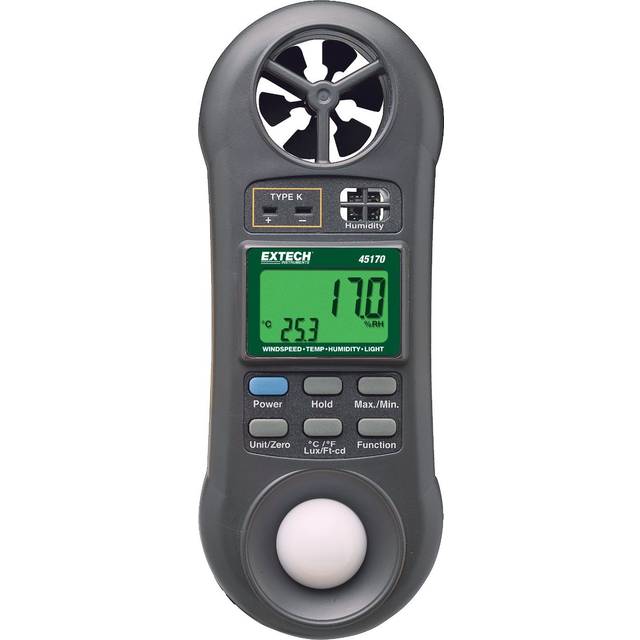 Extech 45170 Thermometer K Sensor -100°C to 1300°C 4-in-1 Display