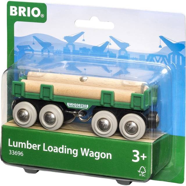 Brio World 33696 Lumber Loading Wagon