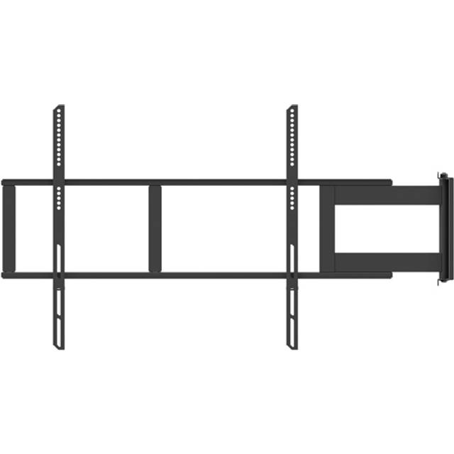 Multibrackets M Universal Swing Arm 180 Degrees Large - Monteringssats (väggfäste med svängarm) - för platt panel - metall - svart - skärmstorlek: 48"-69" - väggmonterbar