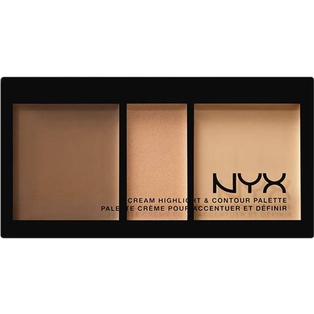 NYX PROFESSIONAL MAKEUP Cream Highlight & Contour Palette  Medium