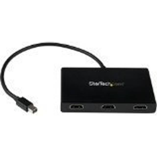 StarTech.com Mini DisplayPort 1.2 till DisplayPort MST Hub – Triple Head mDP/DP Multi Stream Transport – DisplayPort-fördelare (MSTMDP123HD)