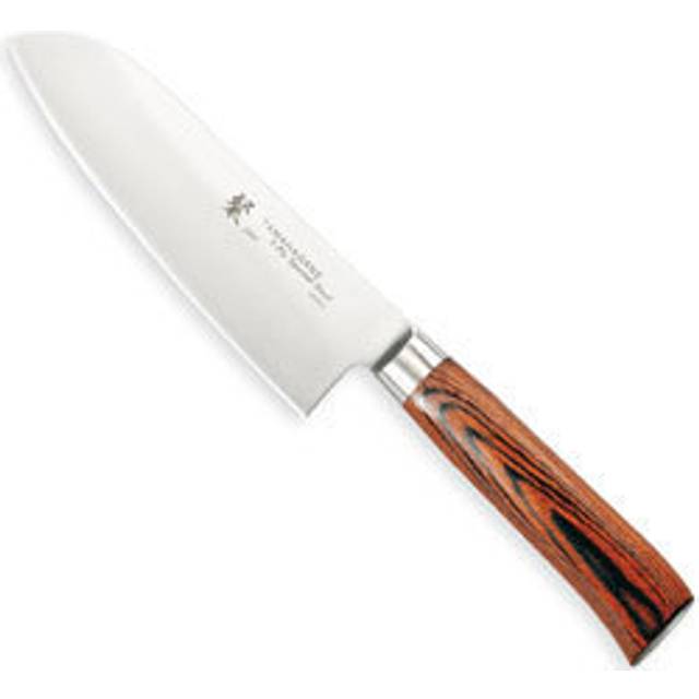 Tamahagane San Tsubame Wood 16cm Santoku Knife (SN-1115)
