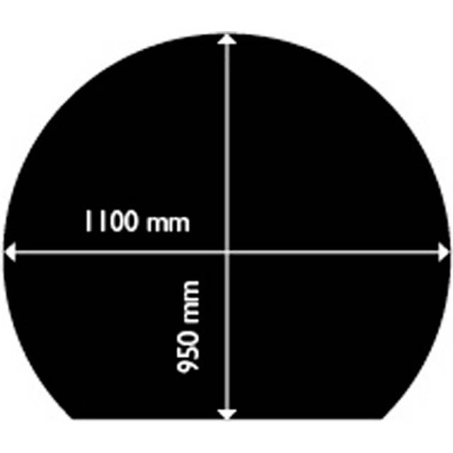 Golvplåt Aduro Rund 950X1100 Mm