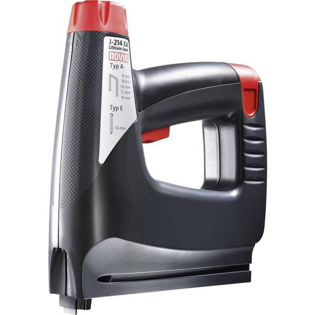Novus Batteridriven tappare J-214 i fodral, eltack, 3,6 V batteri, LED-arbetsljus, slagkraftskontroll, underladdningsmekanik