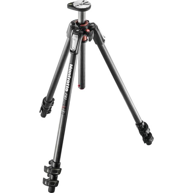 Manfrotto 190CXPRO 3-Section Carbon Fiber Tripod in Black