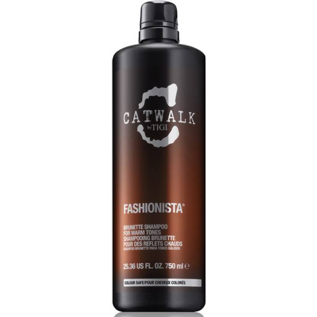 Tigi catwalk fashionista brunette conditioner for warm tones 750ml pump - 2 pack