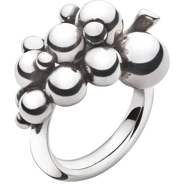 MOONLIGHT GRAPES ring, lille (str. 49), Georg Jensen, Oxideret sterlingsølv