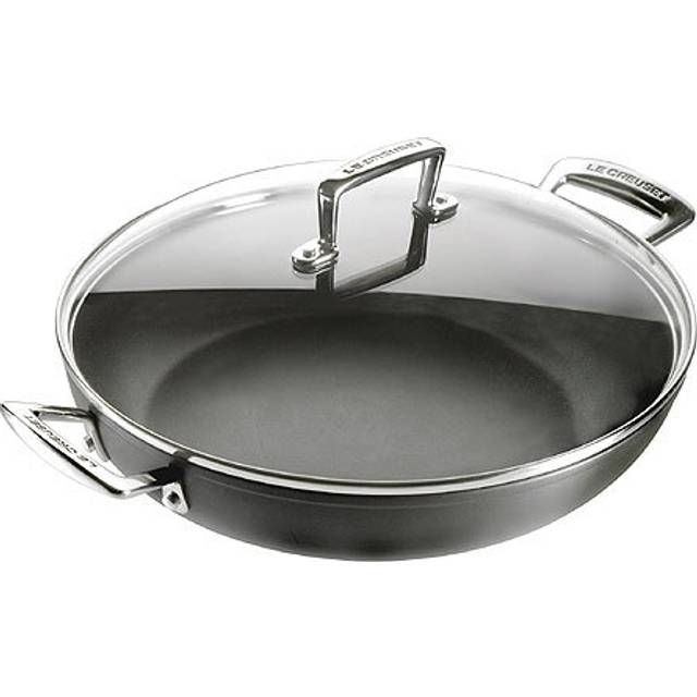 Le Creuset Non-Stick Shallow Casserole - Black (30cm)