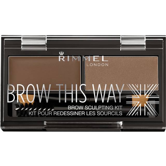 Rimmel Brow This Way Palett för ögonbrynssmink Skugga 002 Medium Brown 1,3 g