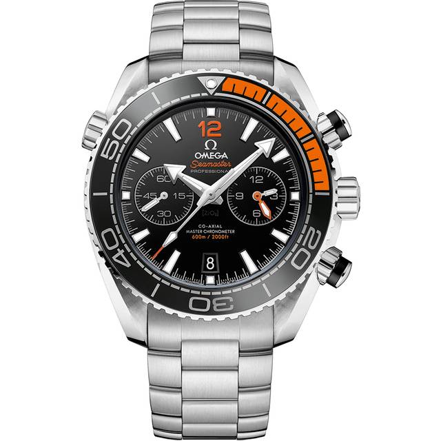 Omega Black Stainless Steel Seamaster Planet Ocean 232.30.42.21.01.001 Automatic Men's Wristwatch 42 mm