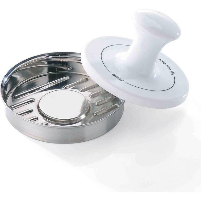GEFU GF15410 Hamburgerpress, Ø 13,3 cm, Silver, Vit