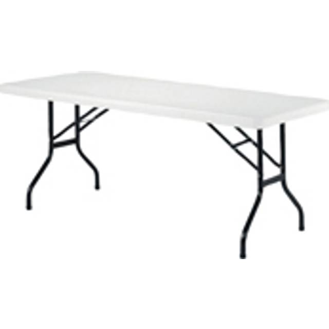 Jemini Rectangular Folding Table 1210x600x740mm White KF72328