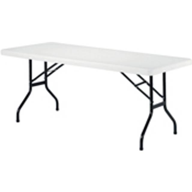 Jemini Rectangular Folding Table 1830x760x740mm White KF72330